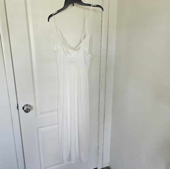Misha SAIRA SLINKY JERSEY MIDI DRESS white Size 6 - Picture 5 of 6